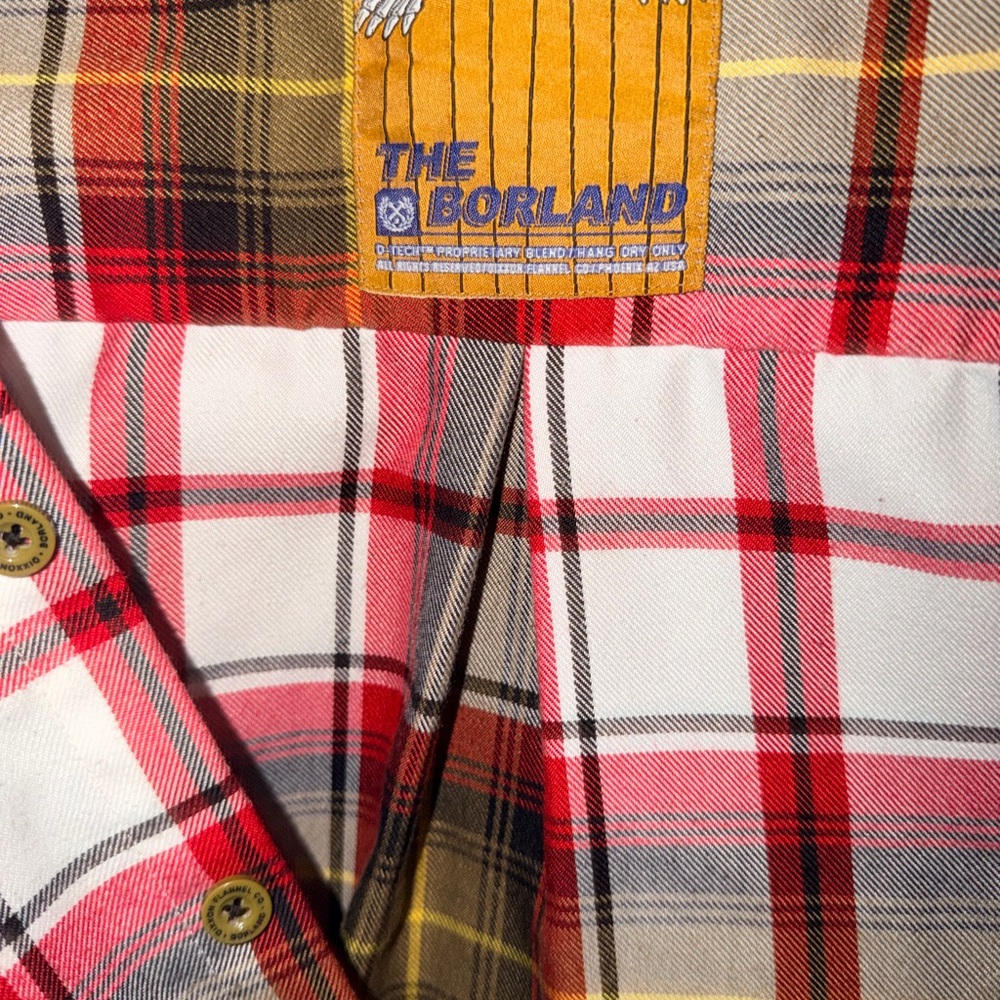 DIXXON Red and Black Plaid Casual Button Down Shirt